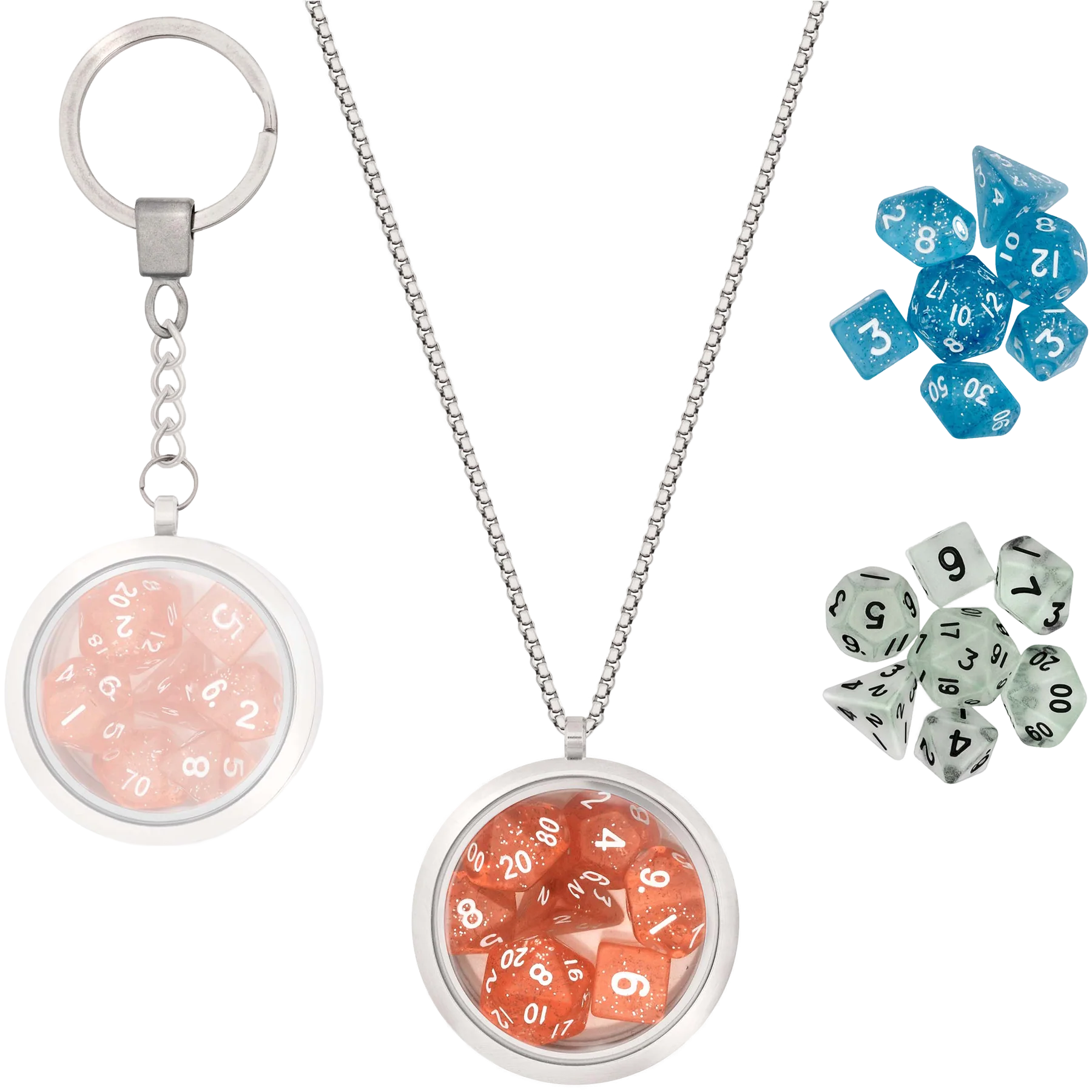 Dice Locket - Halskæde/Nøglering