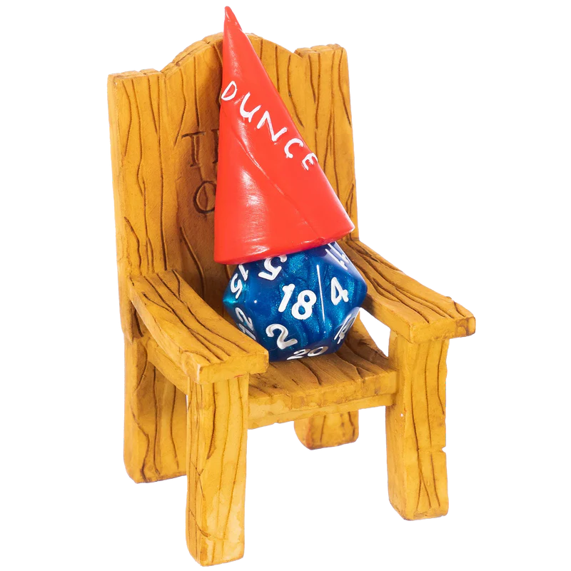 Dice Chair & Dunce Hat