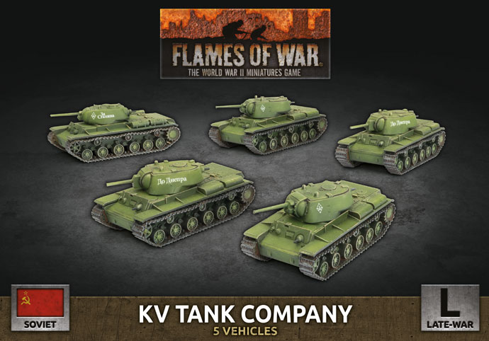 SBX73 Flames of War - Soviet - KV Tank Company (Late War)