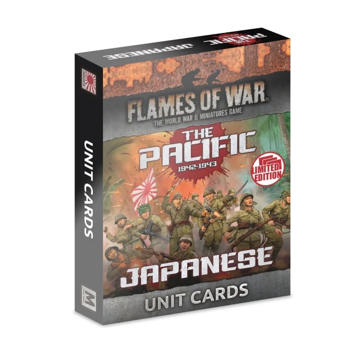 Flames of War - The Pacific:  Japanese Unit Cards