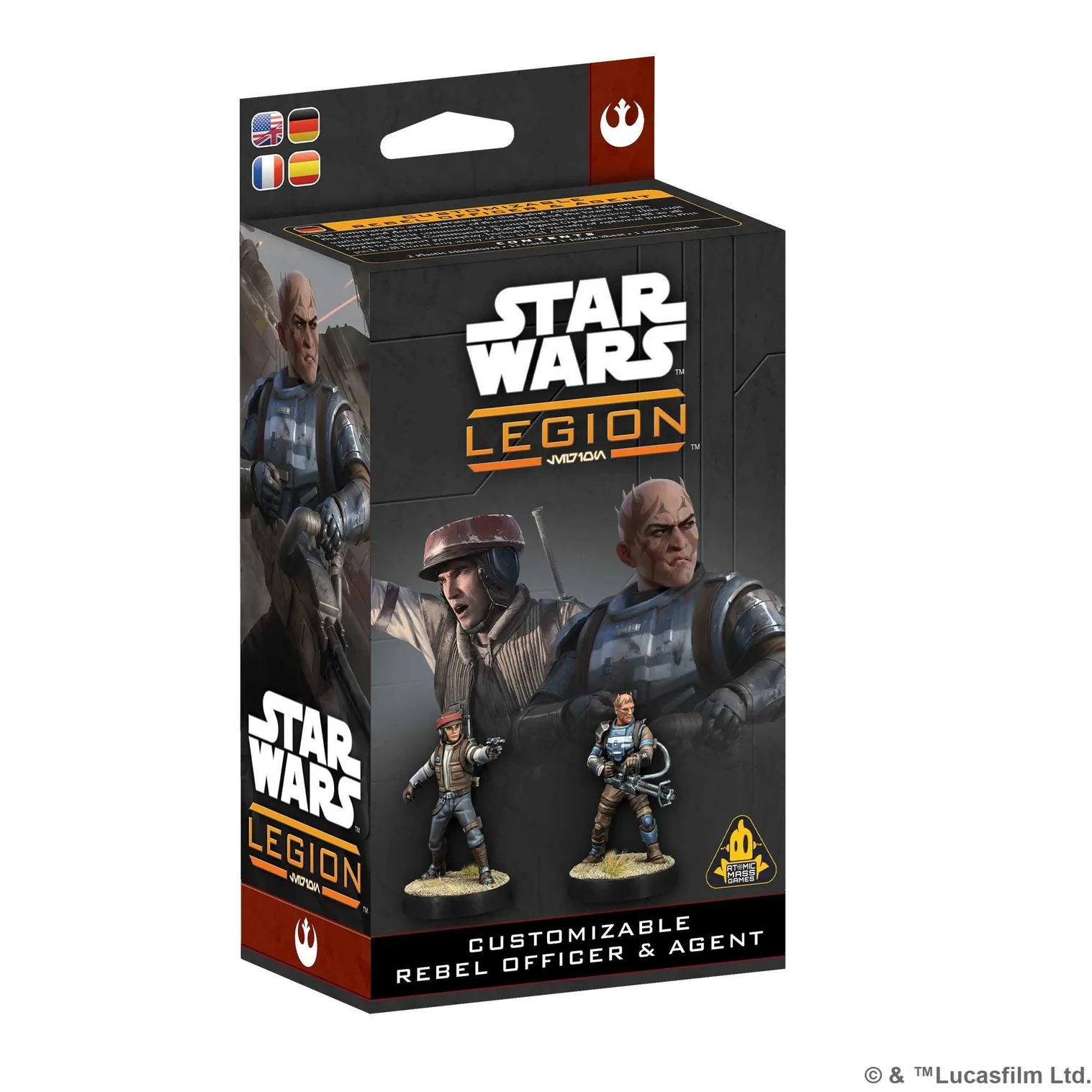 AMGSWQ13_1 Star Wars Legion - Customizable Rebel Officer & Agent