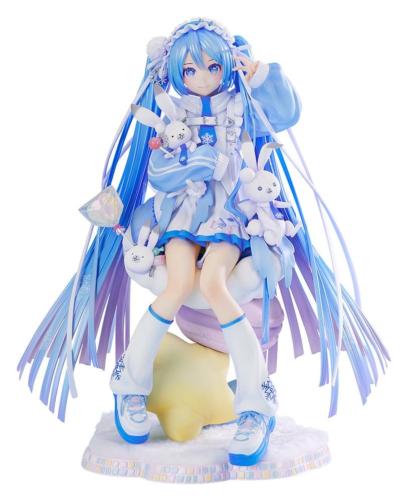 Statues - Character Vocal Series 01: Hatsune Miku PVC Statue 1/7 Snow Miku: Yukiiro Pop Ver. 24 cm *Bestillingsvare