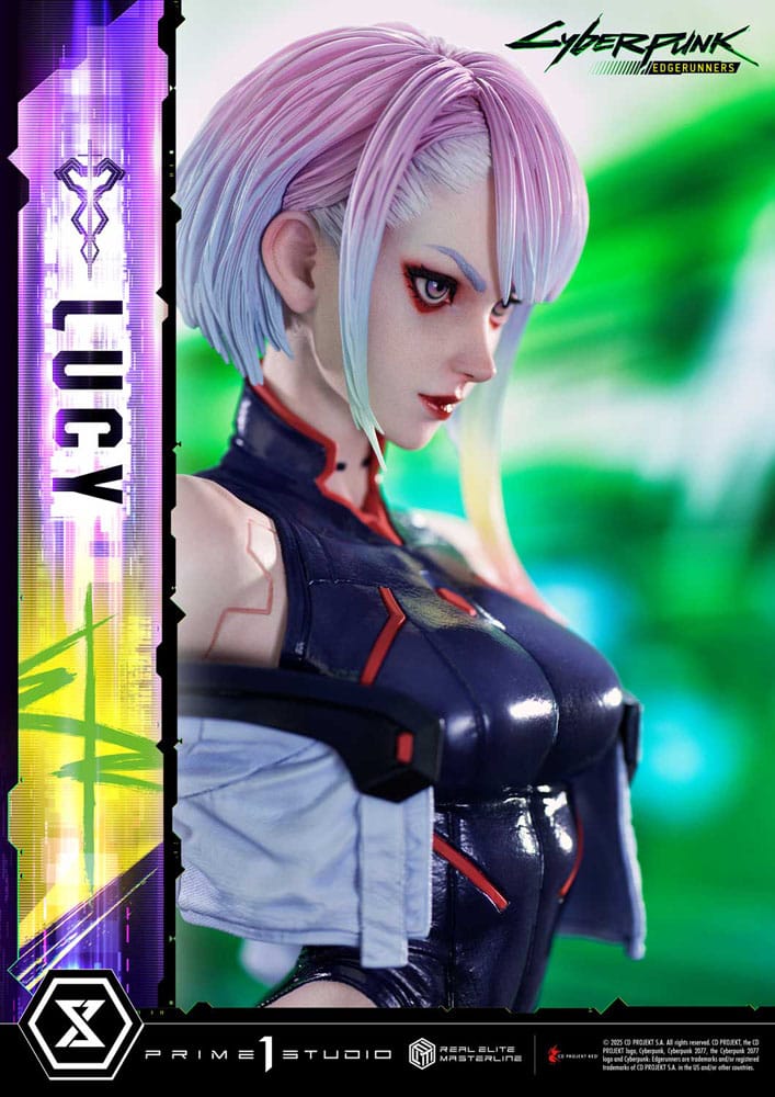 Statuer - Cyberpunk: Edgerunners Real Elite Masterline Series Statue 1/4 Lucy Deluxe Bonus Version 50cm *Bestillingsvare