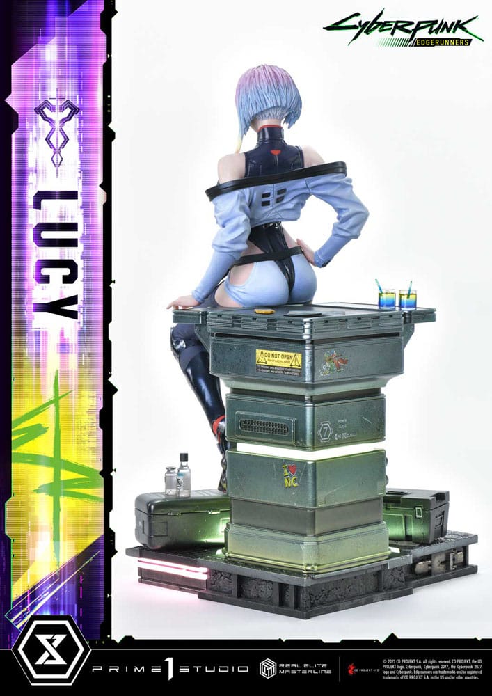 Statuer - Cyberpunk: Edgerunners Real Elite Masterline Series Statue 1/4 Lucy Deluxe Bonus Version 50cm *Bestillingsvare