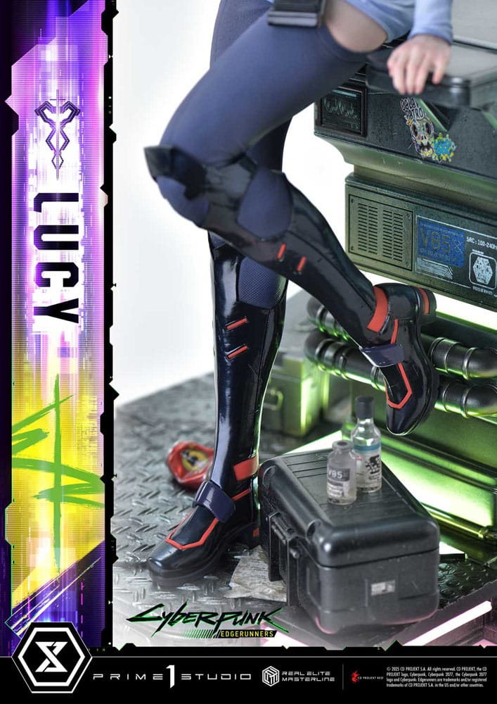 Statuer - Cyberpunk: Edgerunners Real Elite Masterline Series Statue 1/4 Lucy Deluxe Bonus Version 50cm *Bestillingsvare