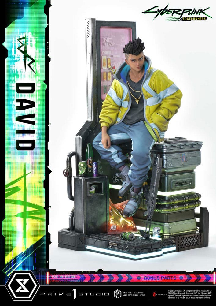 Statues - Cyberpunk: Edgerunners Real Elite Masterline Series Statue 1/4 David Deluxe Bonus Version 58 cm *Bestillingsvare