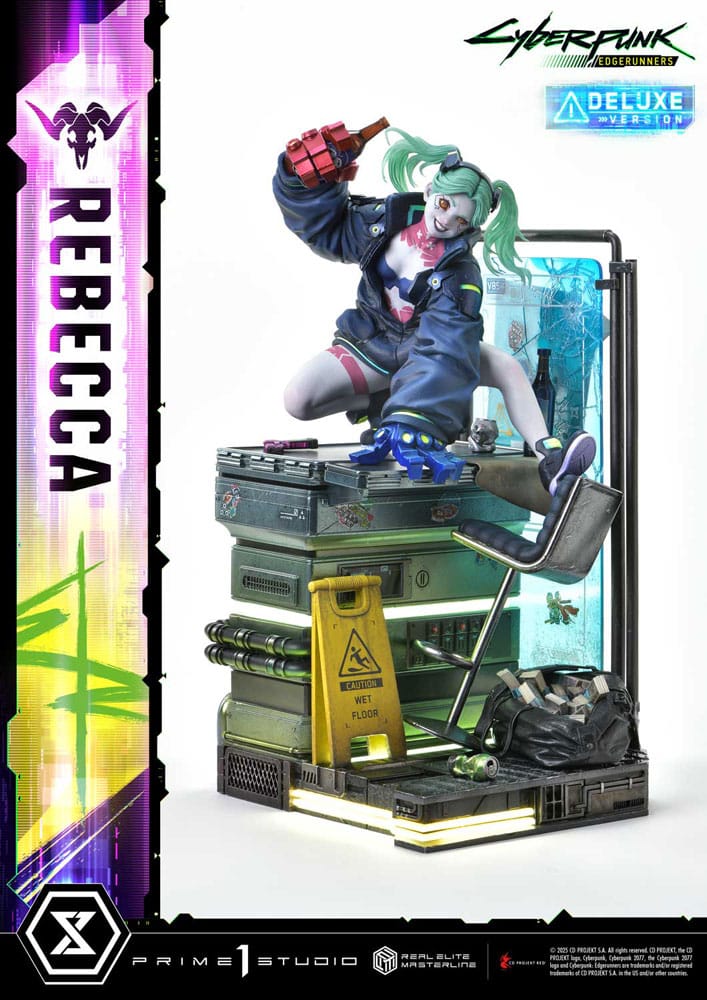 Statues - Cyberpunk: Edgerunners Real Elite Masterline Series Statue 1/4 Rebecca Deluxe Bonus Version 54 cm *Bestillingsvare