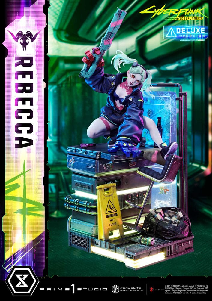 Statues - Cyberpunk: Edgerunners Real Elite Masterline Series Statue 1/4 Rebecca Deluxe Bonus Version 54 cm *Bestillingsvare