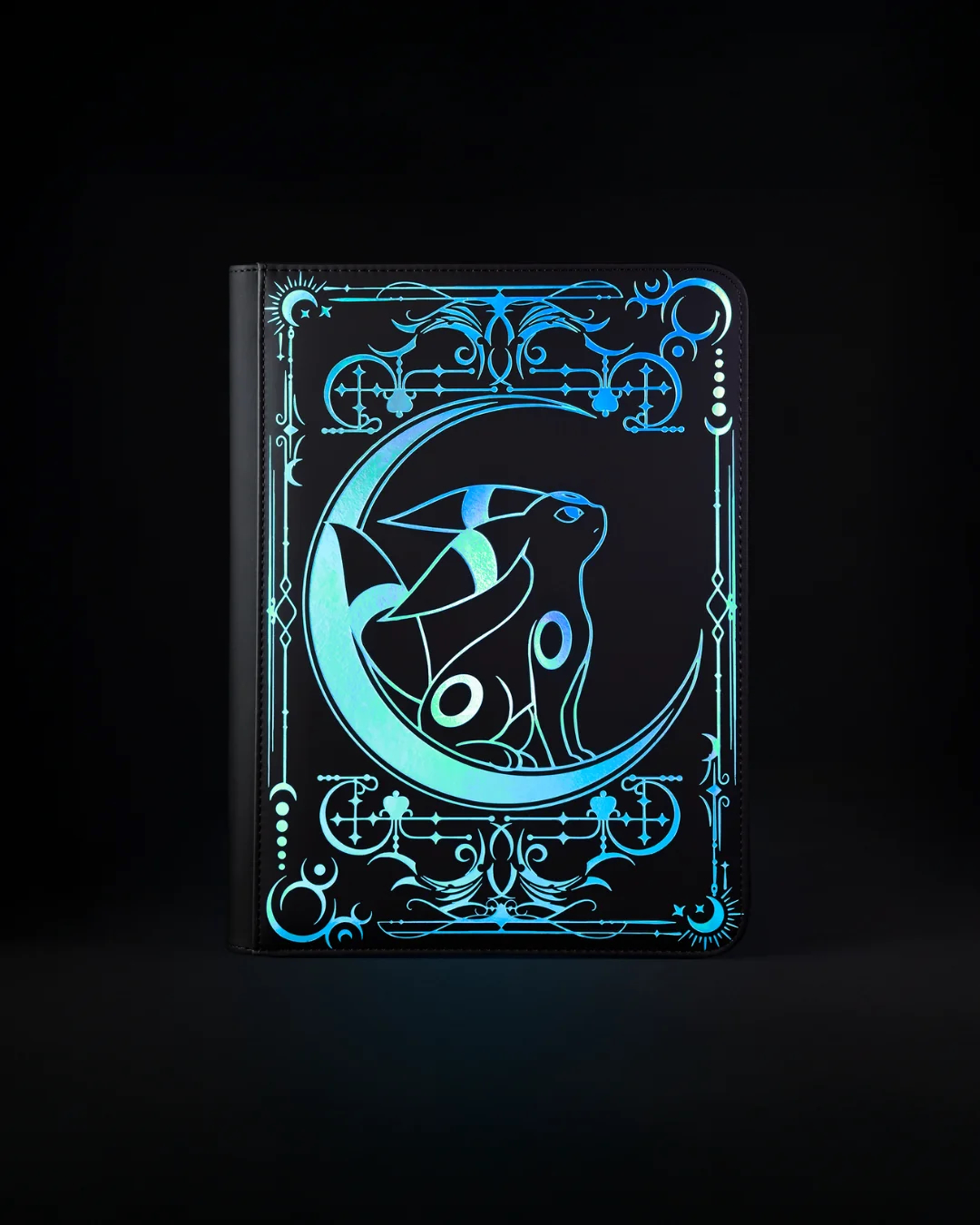 Lunar Shadow Shiny 9-Pocket Trading Card Binder (Turquoise)